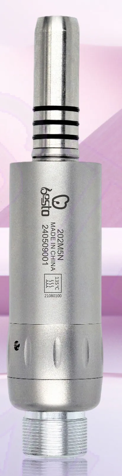 Stainless-steel air motor 202M5N with threaded coupling