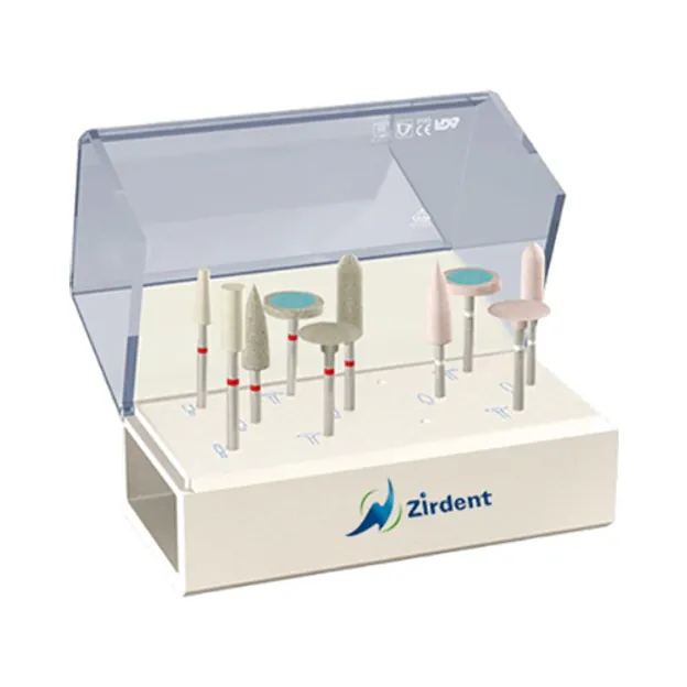 Zirdent polishing kit for lithium disilicate