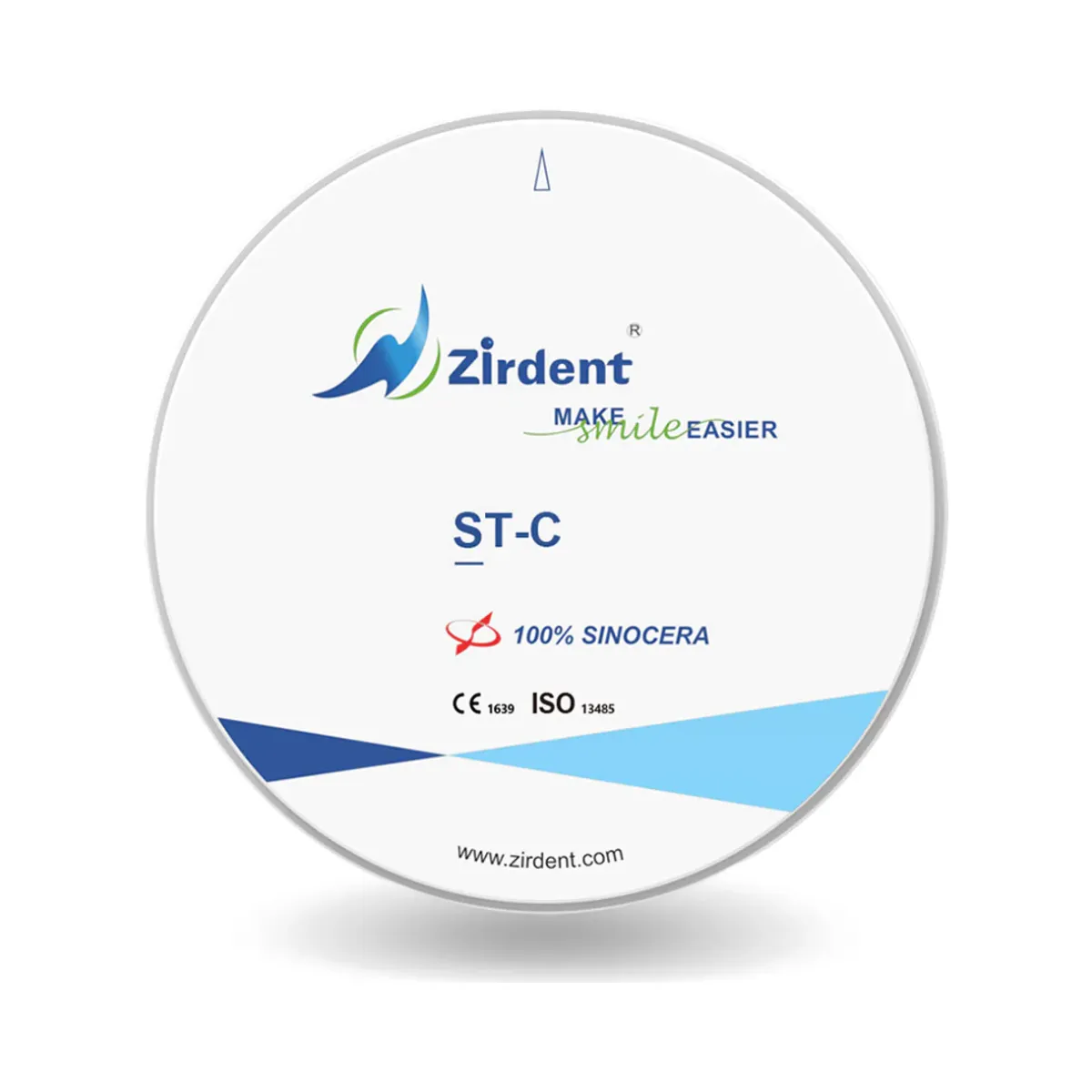Zirdent ST-C pre-shaded zirconia disc